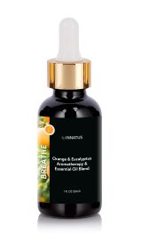 Breathe Essential Oil Blend ��� 1oz Pure Orange & Eucalyptus Essential Oil for Diffusers, Baths