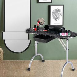 Manicure Nail Table Portable Station Desk