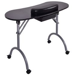 Folding Manicure Beauty Salon Nail Table Station