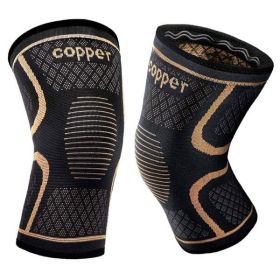 COPPER 2 Pack Knee Braces for Knee Pain, Knee Compression Sleeve for Men and Women, Knee Support for Meniscus Tear, Running, Weightlifting, Worko